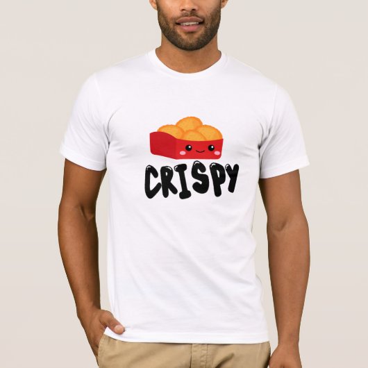 Crispy Chicken Nuggets Foodie T-Shirt (Vorderseite)