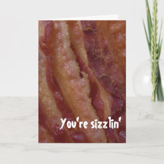 Crispy Fried Bacon Valentine's Day Card Feiertagskarte