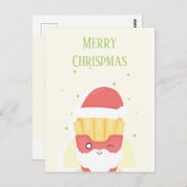 Crispy Patties Merry Chrispmas Postkarte (Vorne/Hinten)