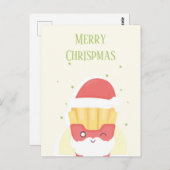 Crispy Patties Merry Chrispmas Postkarte (Vorne/Hinten)
