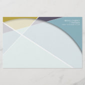 Criss Cross Geometric Muster Stilvolle Mod Art Briefpapier (Vorderseite)