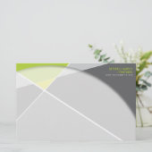 Criss Cross Geometric Muster Stilvolle Mod Art Briefpapier (Stehend Vorderseite)