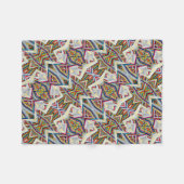 Criss Cross-Modern Bauhaus Geometric Muster Fleecedecke (Vorderseite (Horizontal))