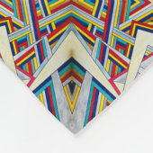 Criss Cross-Modern Bauhaus Geometric Muster Fleecedecke (Ecke)