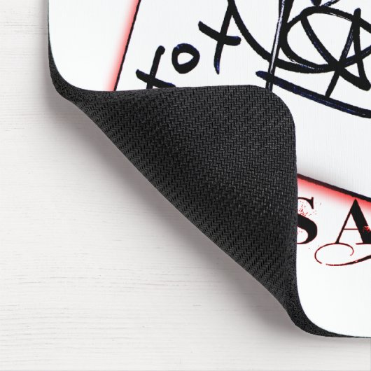 Criss Engels-Karte Mousepad (Ecke)