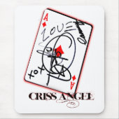 Criss Engels-Karte Mousepad (Vorne)