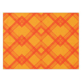 Crisscrossed Happy Red & Yellow/Orange Karos Tischdecke (Vorderseite (Horizontal))