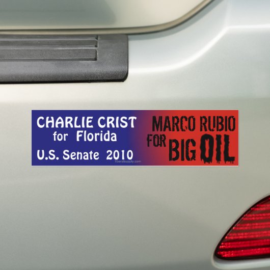 Crist Florida, großes Öl Rubios Autoaufkleber (Auf Auto)