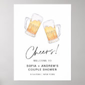 CRISTAL Bräune bevor ich Paare Dusche 18x24 Poster (Vorne)