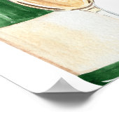 CRISTAL Brautparty Begrüßungszeichen - Schaumkarte Poster (Ecke)