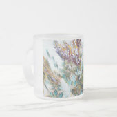 Cristal flower mug ♡ Taza de vidrio flores Mattglastasse (Vorderseite Links)