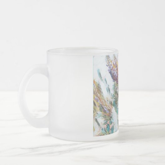 Cristal flower mug ♡ Taza de vidrio flores Mattglastasse (Links)