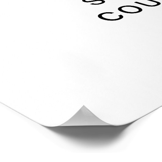 CRISTAL Stiefel und Bubbly Couples Duschzeichen Poster (Ecke)