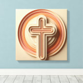 Cristian Cross Leinwanddruck (Insitu (Holzboden))