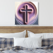 Cristian Cross Leinwanddruck (Insitu (Schlafzimmer))