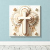 Cristian Cross Leinwanddruck (Insitu (Holzboden))