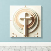 Cristian Cross Leinwanddruck (Insitu (Holzboden))