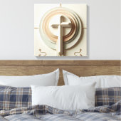 Cristian Cross Leinwanddruck (Insitu (Schlafzimmer))