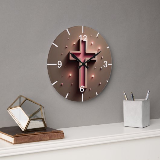 Cristian Light Cross Große Wanduhr (Büro)