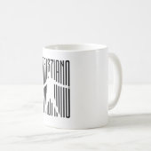 Cristiano Ronaldo CR7 Silhouette Design Kaffeetasse (VorderseiteRechts)