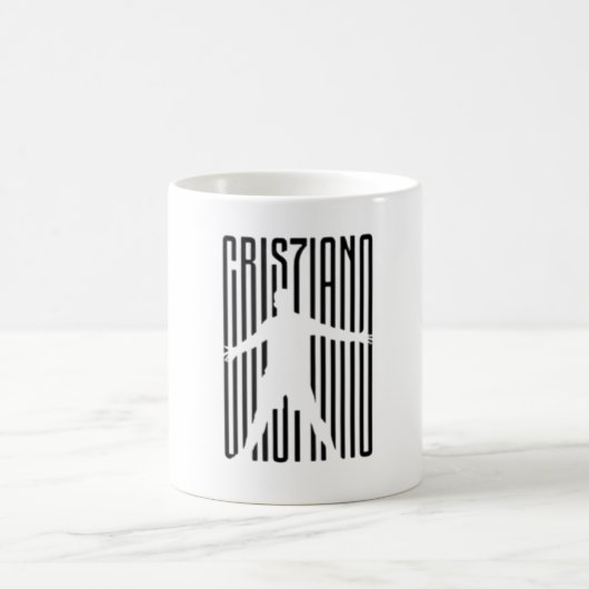 Cristiano Ronaldo CR7 Silhouette Design Kaffeetasse (Mittel)