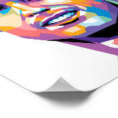 Cristiano Ronaldo im WPAP Art-Poster Poster (Ecke)