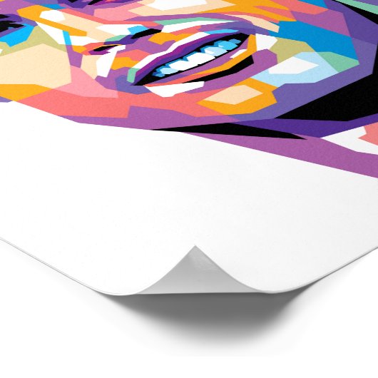 Cristiano Ronaldo im WPAP Art-Poster Poster (Ecke)