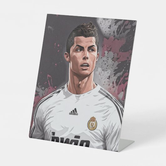 Cristiano Ronaldo-Plakat Sockelschild (Vorderseite)