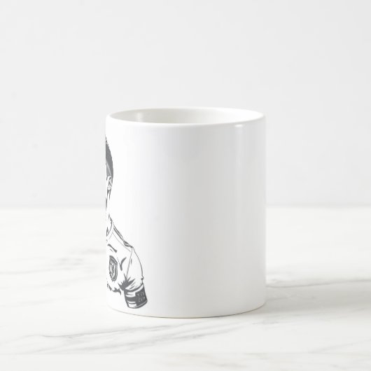 Cristiano Ronaldo Sketch Tasse: Kaffeetasse (Mittel)