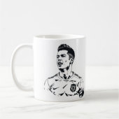 Cristiano Ronaldo Sketch Tasse: Kaffeetasse (Links)