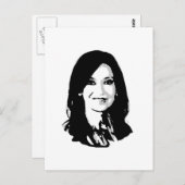 Cristina Fernandez de Kirchner Postkarte (Vorne/Hinten)