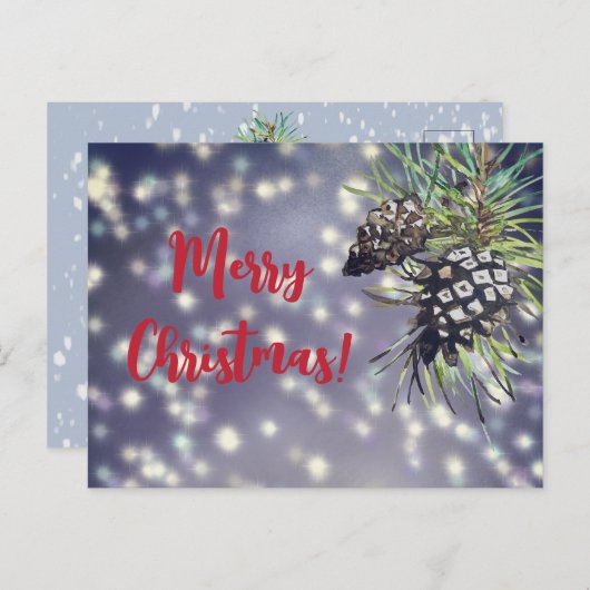 Cristmas Card Postkarte (Vorne/Hinten)