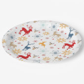 Cristmas Deers Musterpapierplatte Pappteller (Schrägansicht)