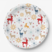 Cristmas Deers Musterpapierplatte Pappteller (Vorderseite)
