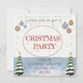 CRISTMAS PARTY EINLADUNG SAVE THE DATE (Vorderseite)