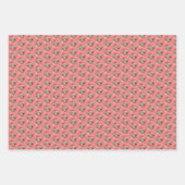 Cristmas Reindee Rosa Weihnachten Geschenkpapier Set (Vorderseite 2)