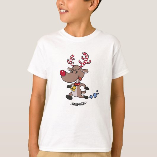 Cristmas-Rentierspiel| Hintergrundfarbe auswählen T-Shirt (Vorderseite)