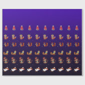 Cristmas Wrapping Paper Geschenkpapier (Flach)