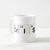 Cristo Chemische Elemente Kaffeetasse (Vorderseite Links)