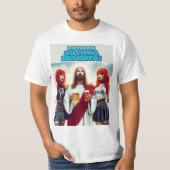 Cristo disfrutando con amigas metaleras T-Shirt (Vorderseite)