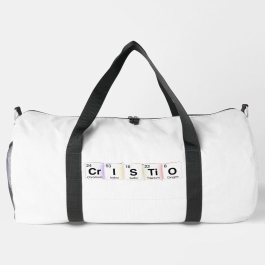 Cristo Elementos Químicos Duffle Bag (Rückseite)