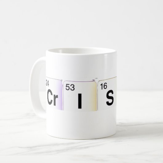 Cristo Elementos Químicos Kaffeetasse (Vorderseite Links)
