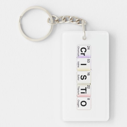 Cristo Elementos Químicos Schlüsselanhänger (Vorderseite)