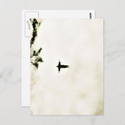 Cristo Redentor in den Wolken Postkarte (Vorne/Hinten)