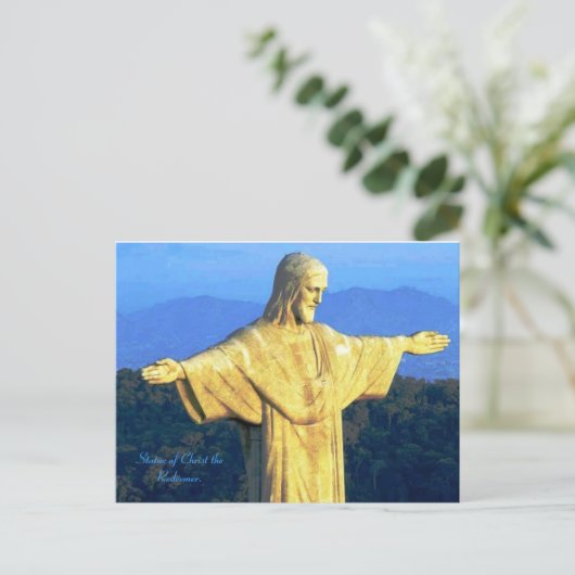 Cristo Redentor Postcard Postkarte (Stehend Vorderseite)
