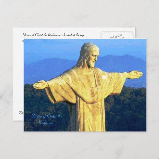 Cristo Redentor Postcard Postkarte (Vorne/Hinten)