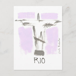 Cristo Redentor Rio Brasil Postkarte