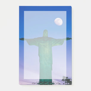Cristo Redentor Statue Rio de Janeiro Brasilien Post-it Klebezettel
