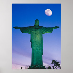 Cristo Redentor Statue Rio de Janeiro Brasilien Poster