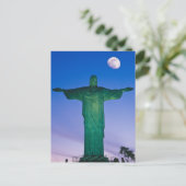 Cristo Redentor Statue| Rio de Janeiro Brasilien Postkarte (Stehend Vorderseite)